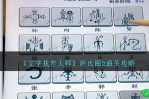 文字找茬大师姓氏图2怎么过