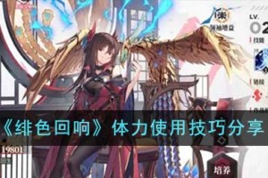 绯色回响体力怎么使用