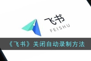 飞书怎么关闭自动录屏