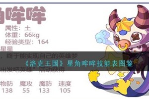 洛克王国星角哞哞技能表图鉴